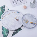 Hot Restaurant Kitchen Buffet Polished Honed Round Light Grey Marble Stone Decoration Dessert Tray Jewellery Pastry Display Tray