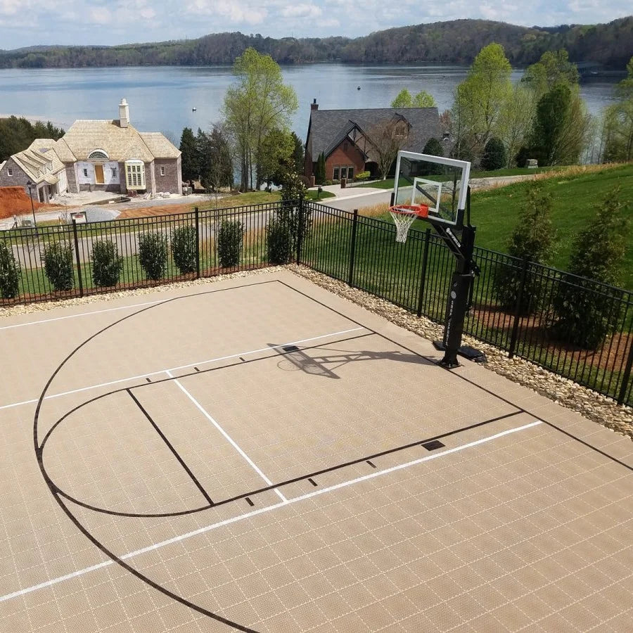Modern Multi-Purpose Anti-Slip Waterproof Modular Sport Floor 3x3 Outdoor Basketball Court Flooring Tiles Interlocking PP Hotel