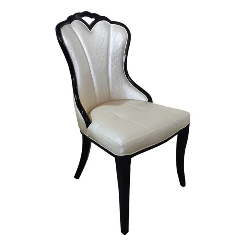 Wide Dining Chair Modern Newest Wooden Legs Chairs Chesterfield Leather Dining Chair