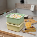 Silicone Spatula Hard-Shell Microwave Dishwasher Freezer Safe Heatable Leak Proof Airtight Lids Travel Portable Storage Grade