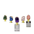 HZ Hot Sale Natural Stone Perfume Bottle Carved Crystal Lapis Lazuli Pendant Fashionable Charm Jewelry for Women