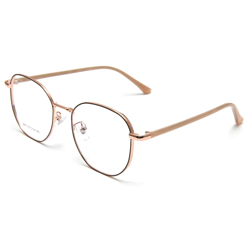 Optical Frames Fengchao Manufacturer Trendy Custom logo Pattern Non Magnetic Titanium Eyeglasses Frames for Men Women