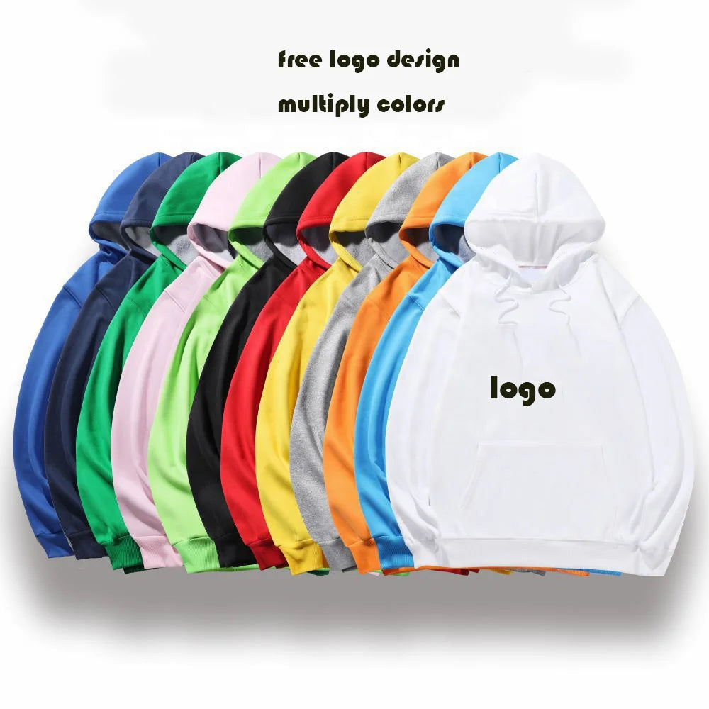 Custom OEM Sweatshirt Long Sleeve Oversized Plus Size Men's Pullover Sweatshirts Hoodies