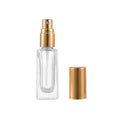 MUB Wholesale High Grade Straight square 3ml 6ml 9ml  Small Sample Portable Empty Perfume Dispenser Bottle With Black Lid