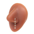 Gaby New Stainless Steel Nose Rings Long Dangle Nose Ring Flower Dangling Nose Piercing Wholesale Piercing Jewelry