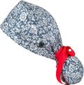 Doctor Bouffant Caps With Buttons and Sweatband Adjustable Gourd-Shaped Tie Back Hats for Women Men Skin-friendly