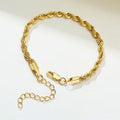 Custom Minimalist Jewelry Bracelet Rope Chain Curb Chain Bracelet Men