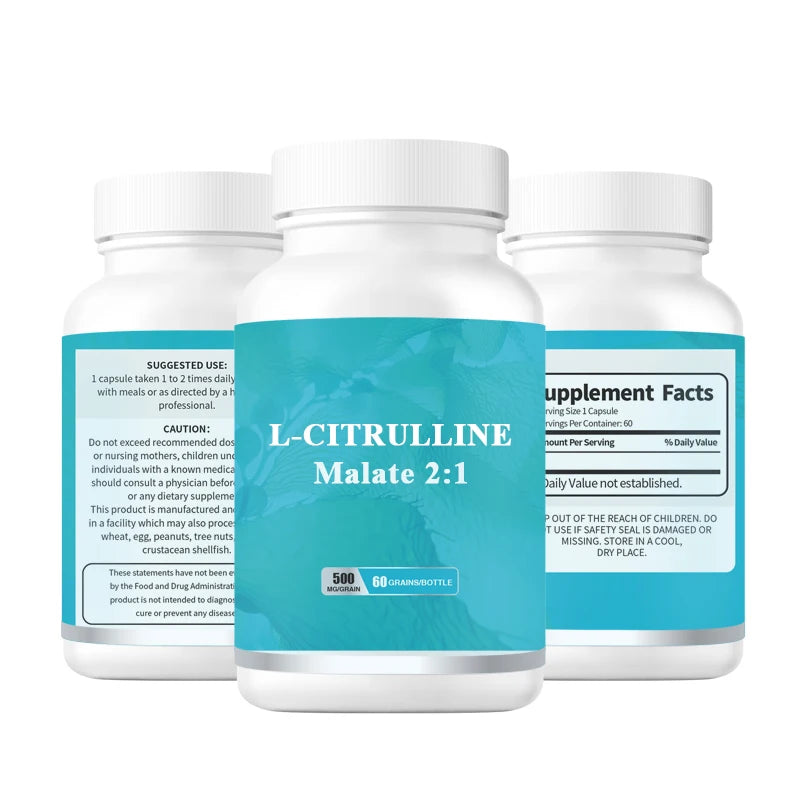 Faitury OEM Private Label Sports Nutrition L-Citrulline Capsules L-Citrulline Tablets DL-Malate 2:1 L-Citrulline
