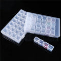 For CHENISTORY 28 Grid Detachable Plastic Transparent Storage Box for Jewelry and Diamond Paintings Diamond Painting Tools