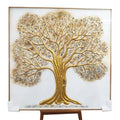 Gold Foil Flower Oil Painting Canvas for Wall Hanging Art Picture Home Living Room Luxury Decoration Printing