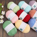 50G Soft Cotton Blended Fancy Dyed Acrylic Yarn 4ply High Strength 99 Colors for Hand Knitting