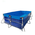 Waterproof PVC Canvas Fish Tank Farming Rectangular Fish Pond Tank with 500L-500kL Capacity -40 to 90 Temperature Range