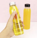 10oz 12oz 14 oz 300ml 350ml 400ml Clear Food Grade Round Plastic Juice Bottles with 38mm Screw Top Tamper Evident Cap