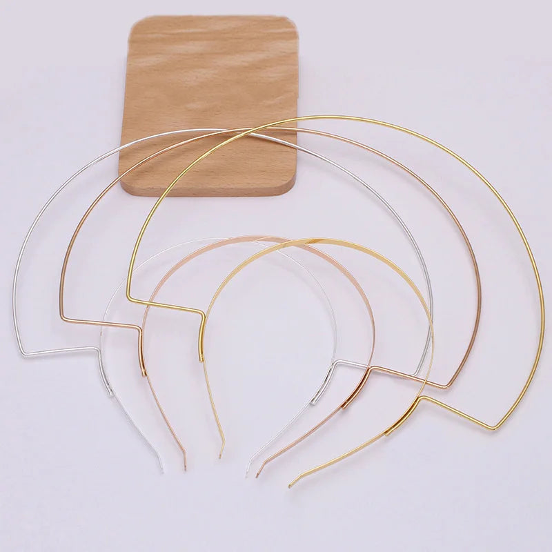 23cm*25cm Big Double Layers Metal Hair Headbands Goddess Aura Hairbands Tiara Crown Hair Hoops for DIY Bridal Hair Accessories