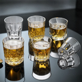 Creative New Design Whiskey Glass Cup Custom logo bar Party Whiskey Glass Cup Modern Set Transparent Crystal Whiskey Glass Cup