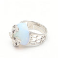 DIY New Gemstone Ring square for Sale Quartz Stone