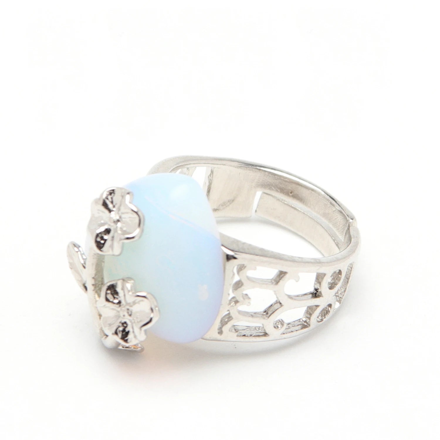 DIY New Gemstone Ring square for Sale Quartz Stone