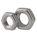Factory Stock Wholesale Stainless Steel 304 316 Hex Thin Jam Nuts DIN936