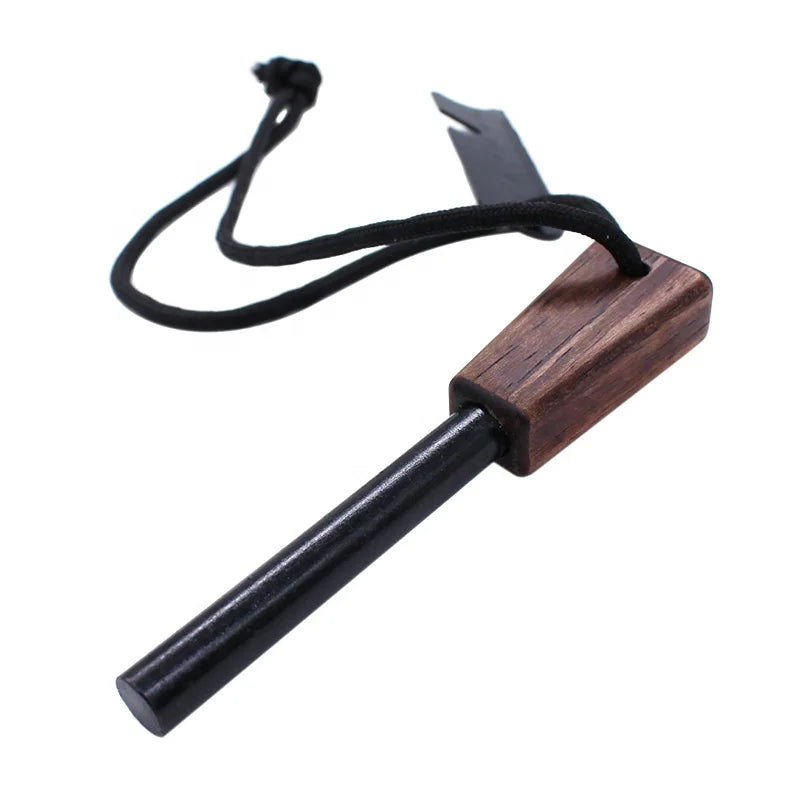 3/8 Inch Thick Magnesium Firestarter Flint Outdoor Bushcraft Survival Firesteel Rod for Camping