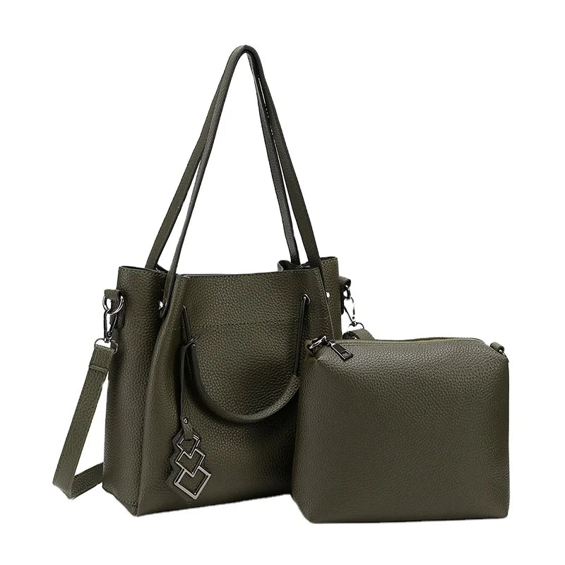 Weilida Big Tote Hand Bag Handbag Set Fashion Rectangle Zipper Shenzhen / Guangzhou Customized Bulk Large Capacity Clutch Women
