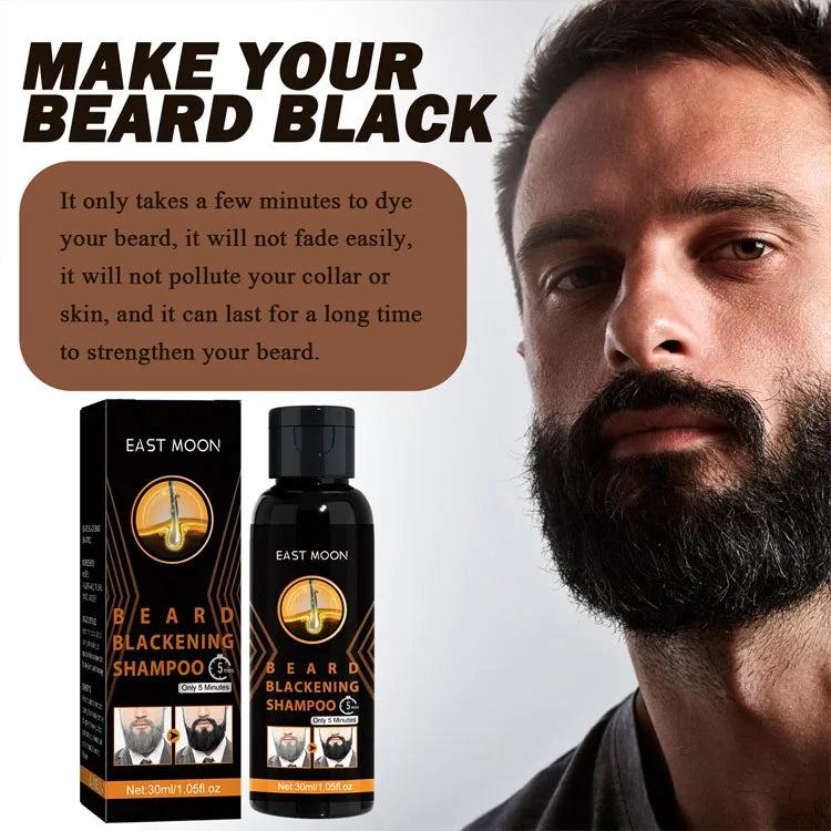 Private Label Herbal Natural Cover White Gray Dark Brown Hair Dye Shampoo Black Color Shampoo for Man