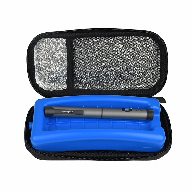 Badu Custom Portable Insulin Pen Travel Case Polyester Letter Pattern Insulated & Waterproof Cooler Bag Carry Bag