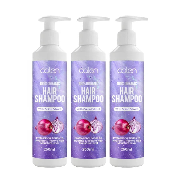 Oalen Private Label Cleansing Reduces Itchy Scalp Hair Fall Control Onion Hair Shampoo