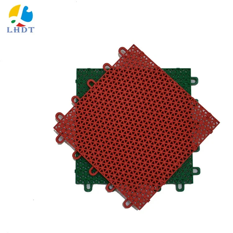 Linghan Sports PP Cheaper Basketball Court Dance Flooring Gym Floor Tiles Multi Gym Indoor Court Tiles