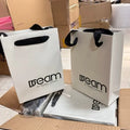 Luxury Euro Tote Paper Gift Bag Customized Kraft Material With Logo Handle Boutique Shopping Packaging Printed Art Paper