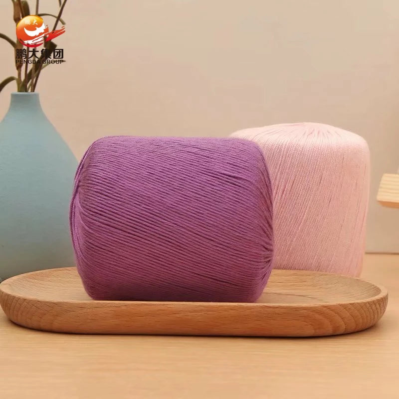 Large Stock of Bulk Dyed Lace Cotton Crochet Yarns Cotton With Crochet Thread Cotton Edge Yarn Hand-knitted Lace Yarn for Sale