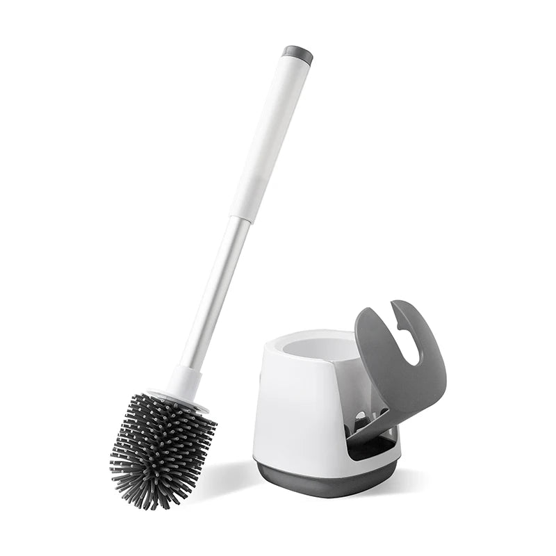 Jesun Hot Sale New Hot Rubber Toilet Brush Cleaner Eco Friendly Flexible Silicone Toilet Brush Wall-mounted
