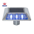 Square Roadway Driveway Safety Led Cat Eye Road Marker with Shank Aluminum Solar Road Studs