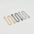 Durable Fashion U Shape Buckle Anti-Corrosion U Ring Buckle Bikini Connector Metal Accessories for Women Swimwear