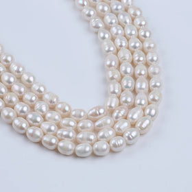 Zhuji Pearl 7-8mm Natural Freshwater White Purple Loose Pearls on Sale with Promotion Price
