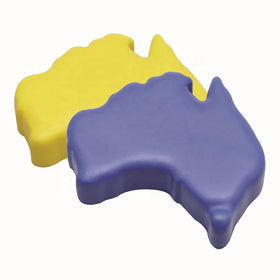 Promotional PU Foam Anti Stress Aussie Map Shaped Custom Logo Promotional Gifts SS034 Stress Relieve Ball Stress Aussie Map