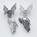 Liquid Metal Pattern Zinc Alloy Filigree Butterfly Hair Claws Clips Vine Hair Claws Hairpins for Womens