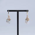 Zhuji Luxury Design Gold Plated Classic White Pearl Stud Earrings & Rings Sets-Certified Grade a Wedding Gift