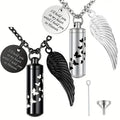OEM ODM Stainless Steel Cylinder I Still Need You Close to Me Urn Necklace Pendant Pet Ashes Pendant