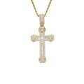 CN337  Brass CZ Cross Pendants Iced Out Hip Hop  Necklace Bling Bling Jewelry