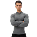 Custom Wholesale Winter Plus Size Fitness Zipper Sweatshirt Regular Fit Sports Pullover Men's 1/4 Zipper Stand Collar