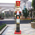 Custom Life Size Christmas Fiberglass Statues 1.8m 2m Big Nutcracker/Royal Life Size Fiberglass Soldiers Nutcracker Sculpture