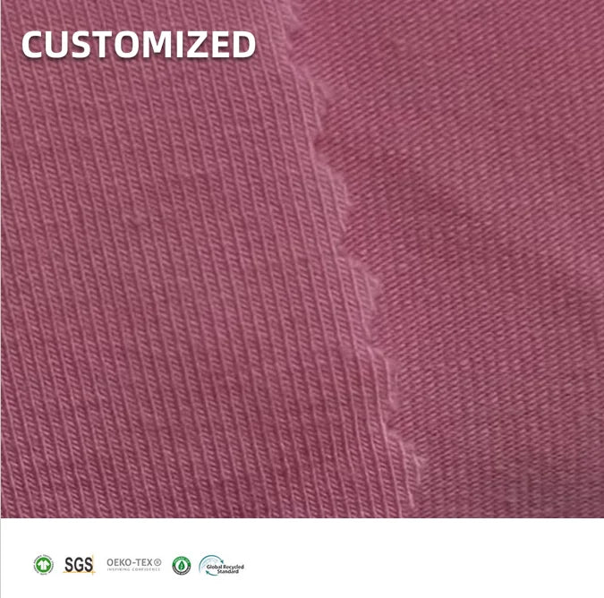 Warehouse Stock Eco-Friendly 340GSM 61%Bamboo 27% Organic Cotton 12%Spandex Knitted Heavyweight Jersey Fabric for Activewear