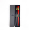 Novel Design Wooden Chopsticks 2 Pairs with Dragon Pattern Luxury Gift Box Set