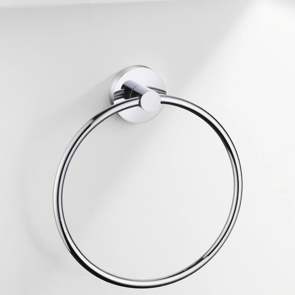 Copper Round Metal Towel Ring Brass Bathroom Accessories for Hotels and Homes