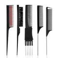 Cross-Border Hot Selling ABS Plastic Fashion Waterproof Hairdressing Comb Pointed Tail Commercial Use Salon Partition Coil