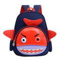 Travel Red Slim Fancy Personalizadas Character bluey Small Cloth Nylon Plain Shark Backpacks for Kids logo