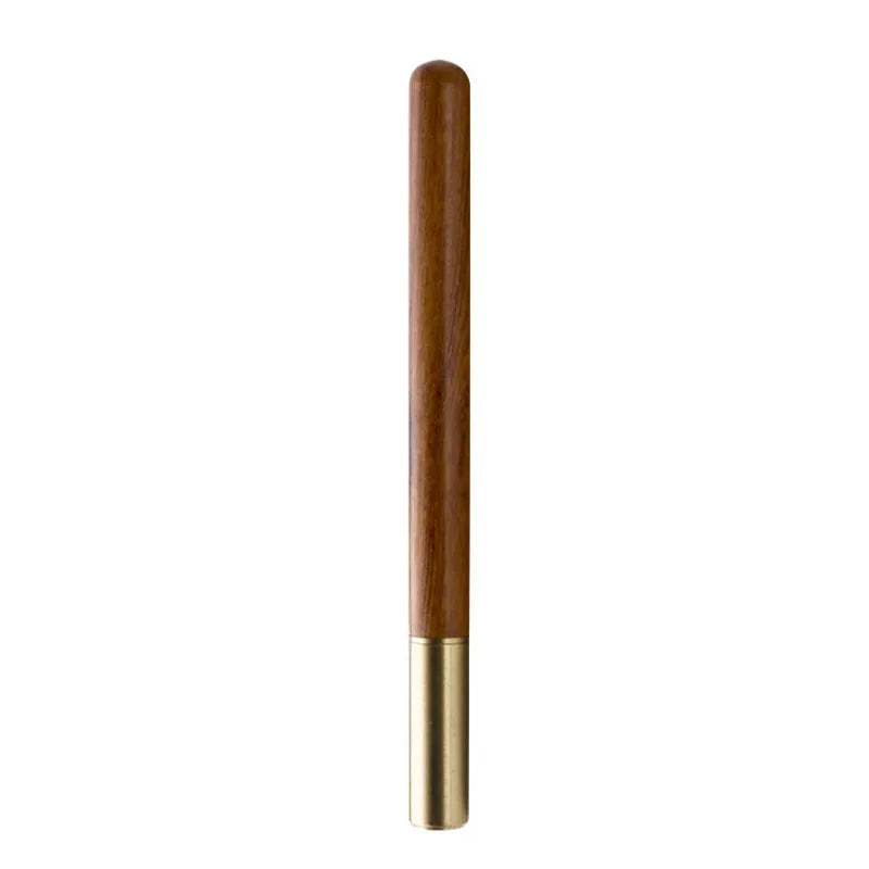 Luxury Quick-Drying Click Ballpoint Pen Elegant Laser Engraved Business Gift Wood Brass Promotional Multi-Functional Blue/Black