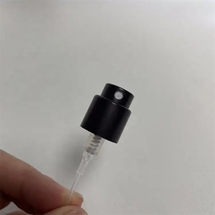 Wholesale Matt Black Fine Mist Sprayer Perfume Spray Pump With Full Cap