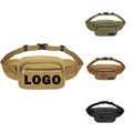 Men Travel Zipper Multi Pocket Belt Fanny Pack Vintage Canvas Large Waist Bag