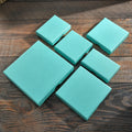 1.7cm Height Luxury Blue Velvet Jewelry Jewellery Necklace Ring Custom Logo Gift Paper Jewelry Box Jewelry Packaging